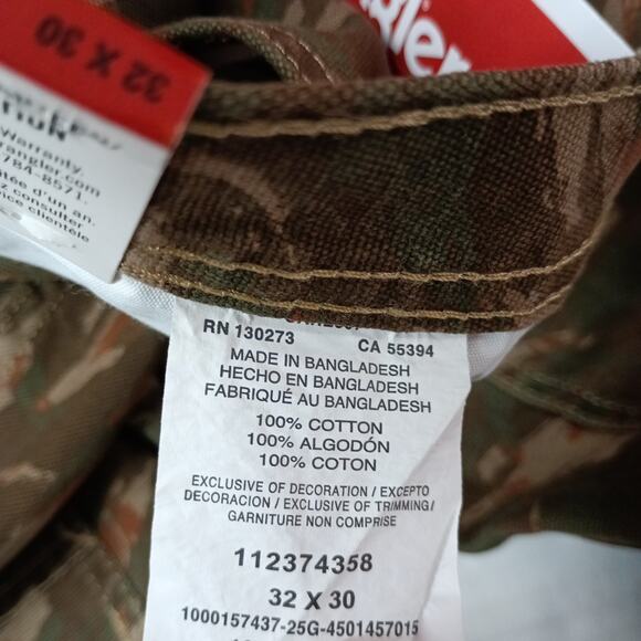 Wrangler Utility Double Knee Pants Men's Size 32x30 Micro Brush Camo Relaxed - Picture 5 of 7